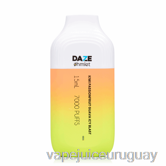 7 Daze Ohmlet 7000 0% Cero Nicotina Desechable Kiwi Maracuyá Guayaba Icy Blast Vape Uruguay